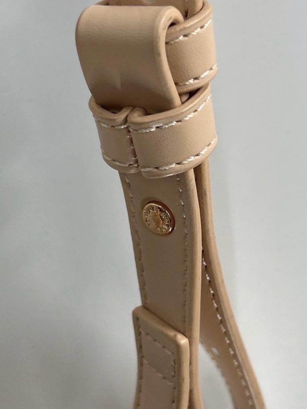 Polene Crescent Shoulder Bag In Beige View 5